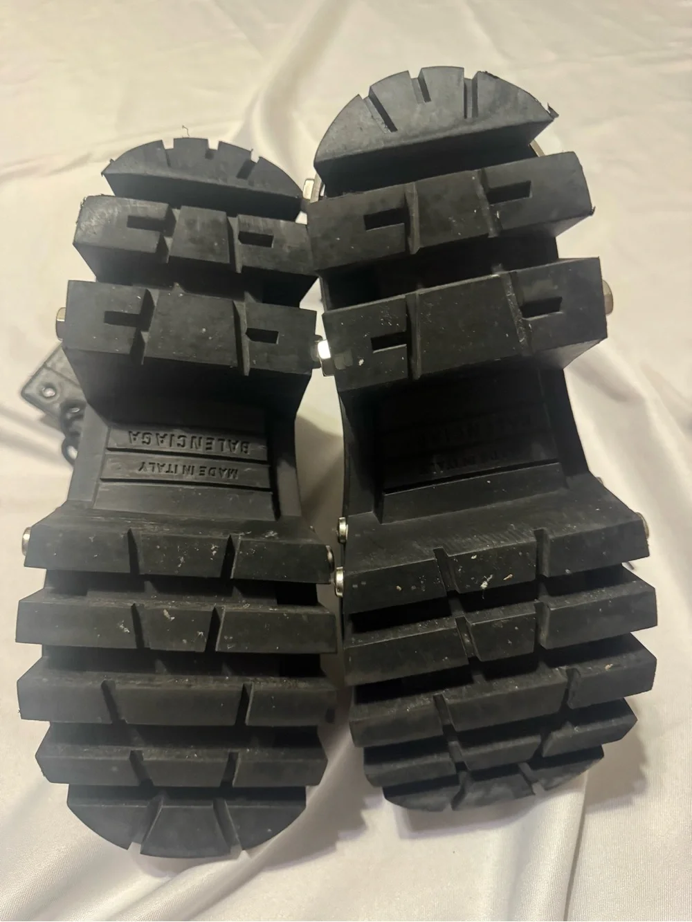 Balenciaga leather bulldozer Boots